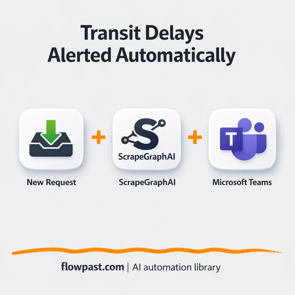 Microsoft Teams + Todoist: transit delay alerts - n8n workflow automation template