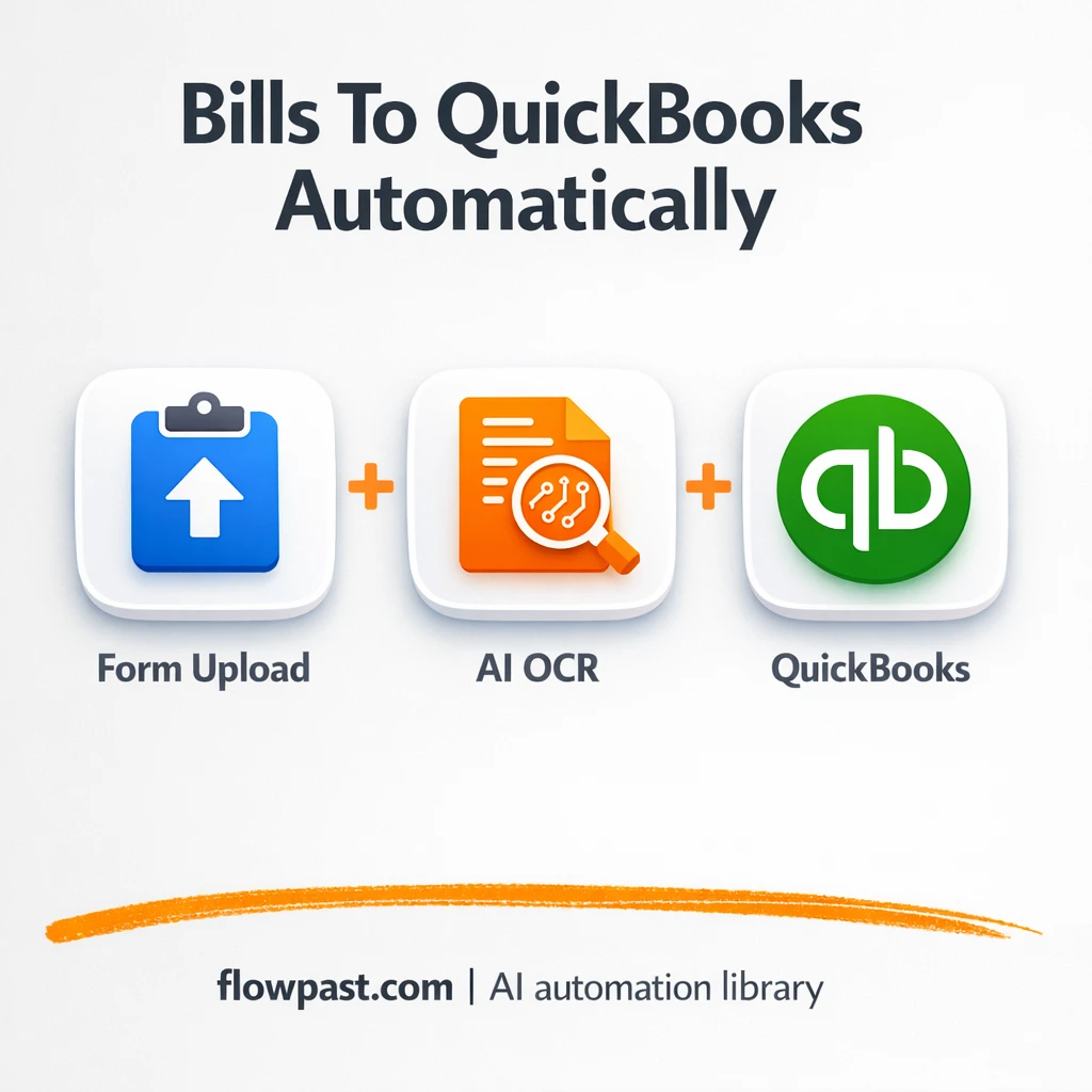 QuickBooks + OpenAI: PDF bills entered without rework - n8n workflow automation template