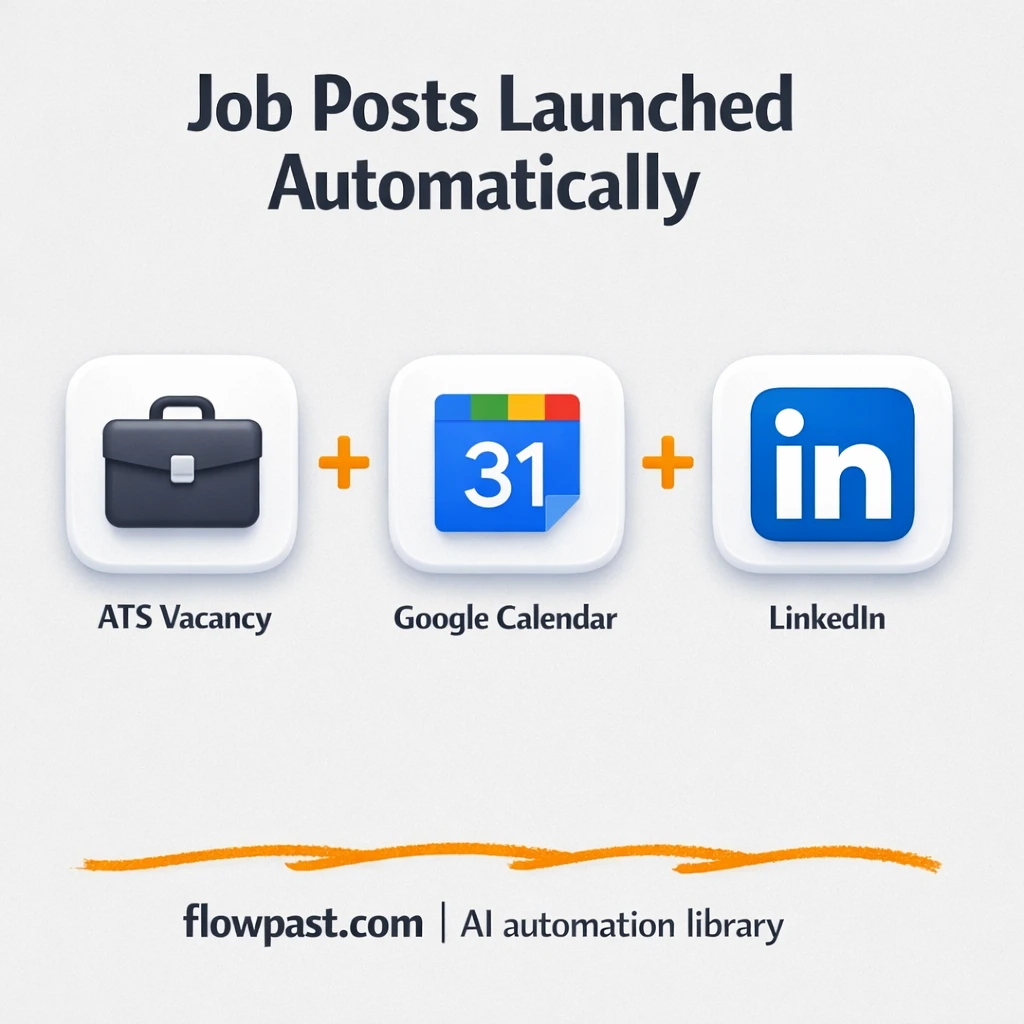 LinkedIn + ClickUp, job launches tracked and consistent - n8n workflow automation template