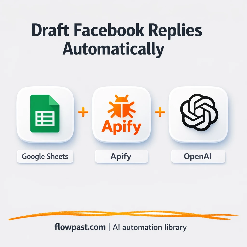 Apify + Google Sheets: FB group replies ready to post - n8n workflow automation template