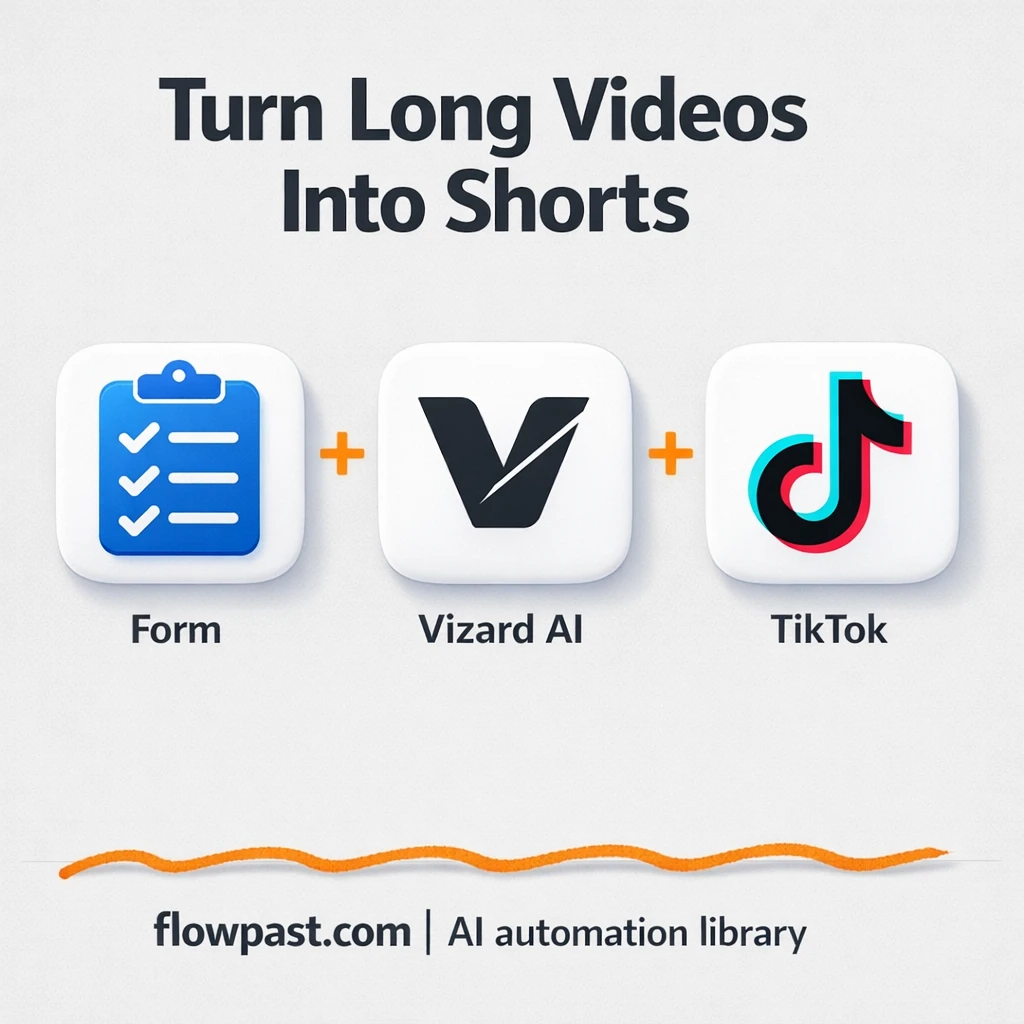 Vizard AI + TikTok: post top clips, log in Sheets - n8n workflow automation template
