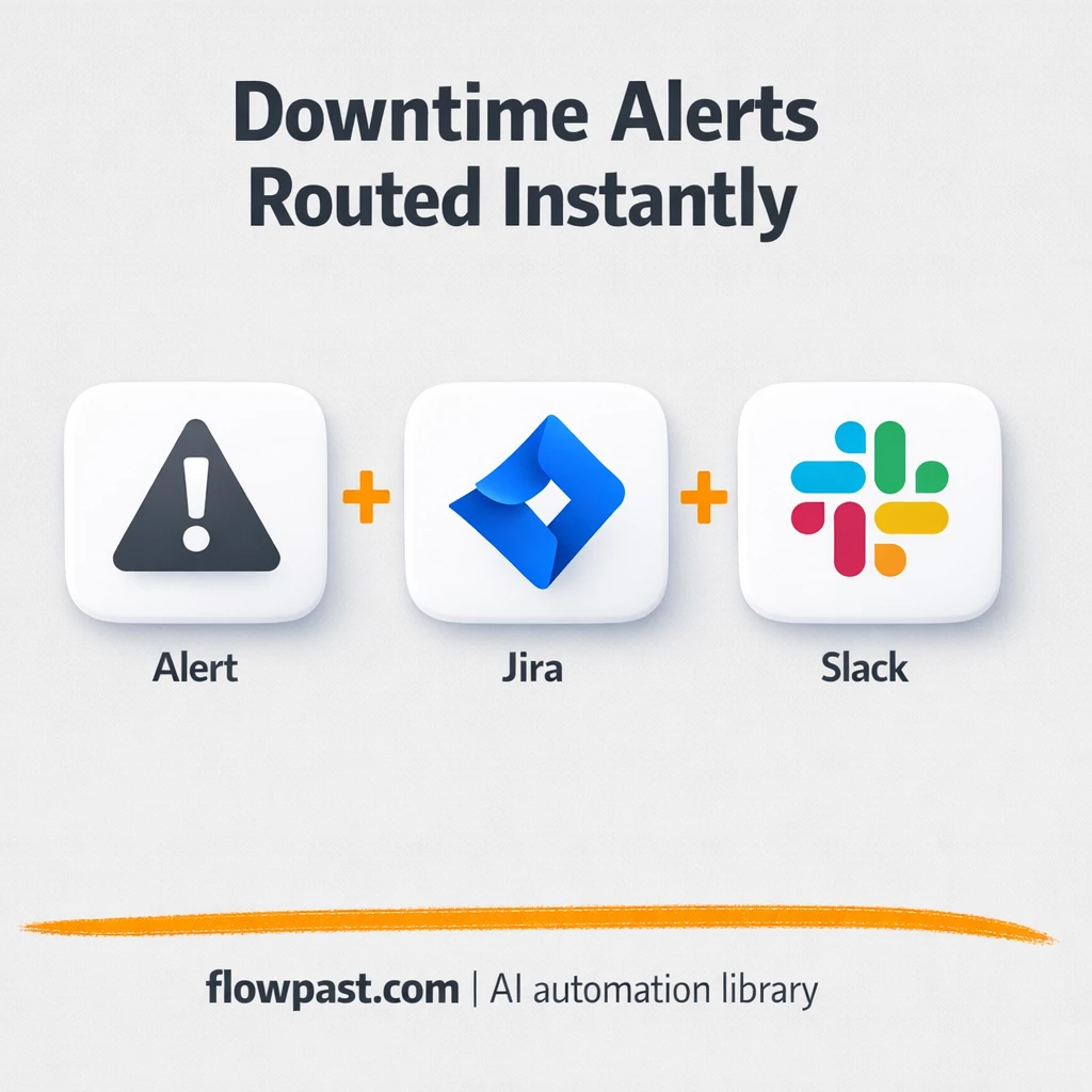 Jira + Slack: route outage alerts to the right person - n8n workflow automation template