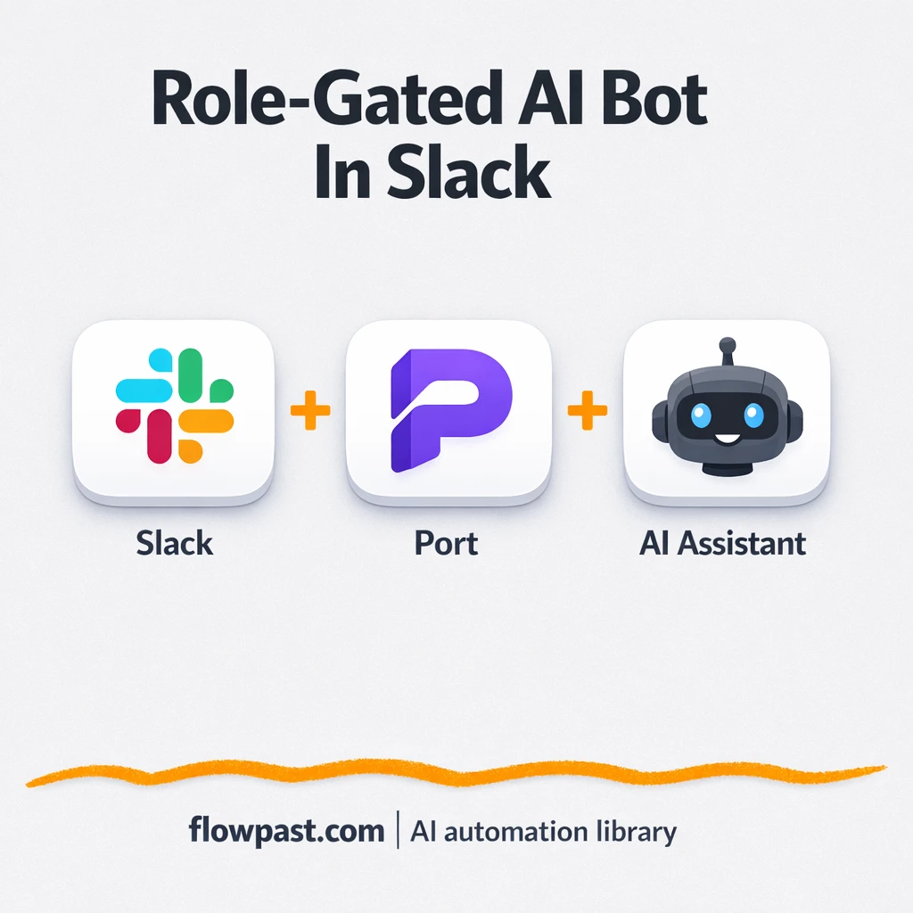 Slack + Port: Safe AI bot access by role - n8n workflow automation template