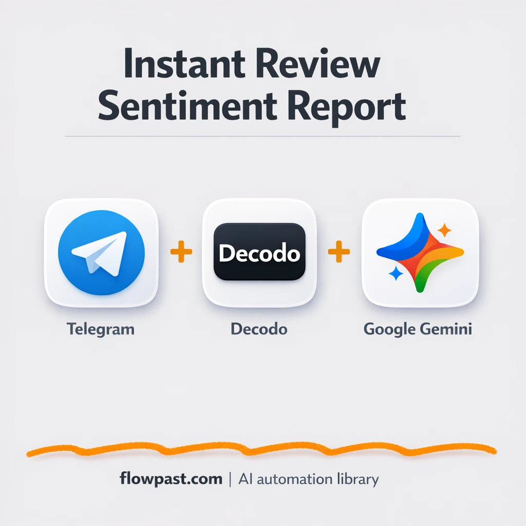 Telegram + Google Gemini: review insights you can trust - n8n workflow automation template