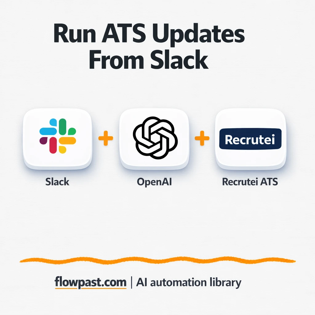Slack + Recrutei: faster candidate updates in chat - n8n workflow automation template