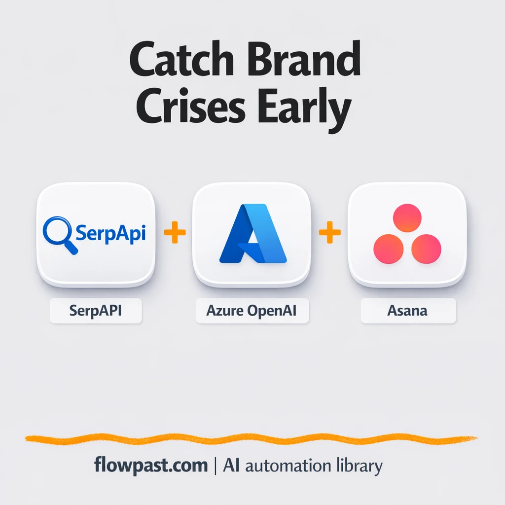 SerpAPI to Google Chat, catch PR risks early - n8n workflow automation template