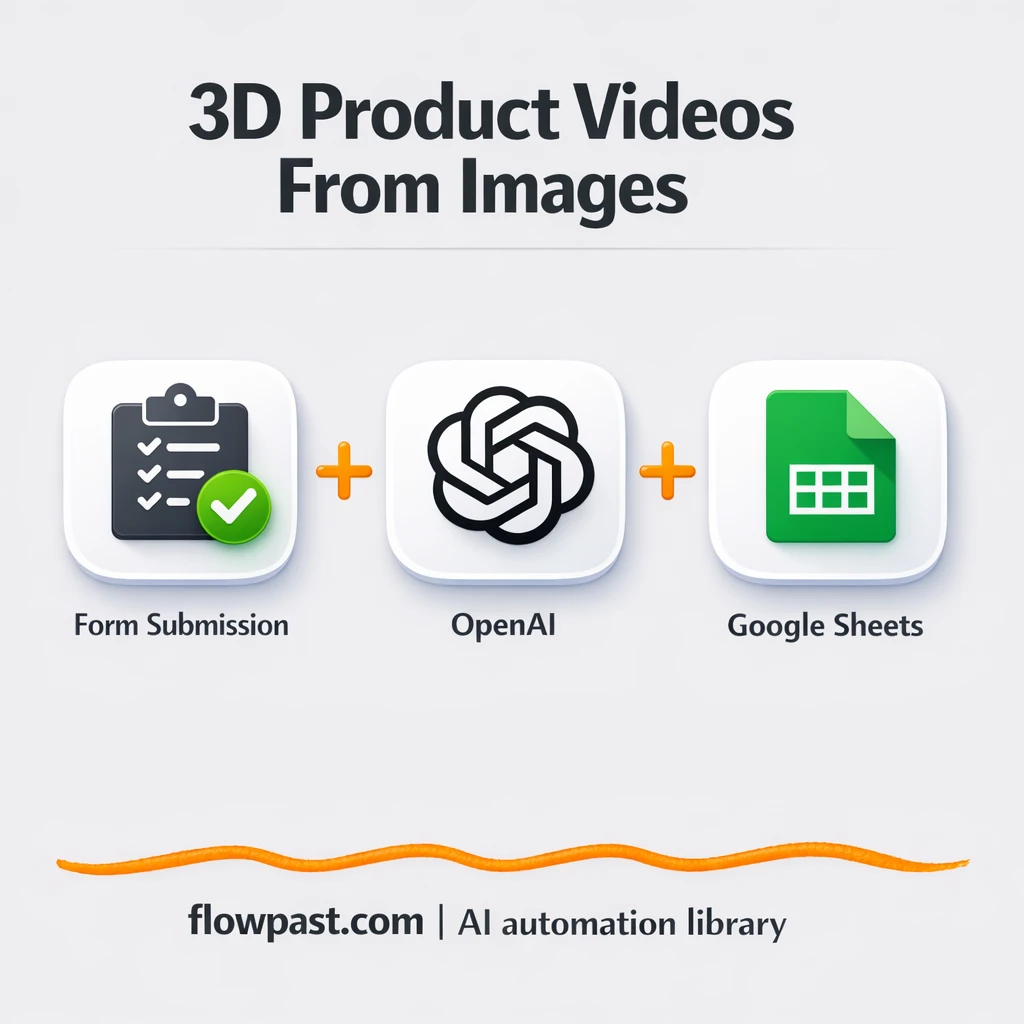 Google Drive + Sheets: product videos done for you - n8n workflow automation template