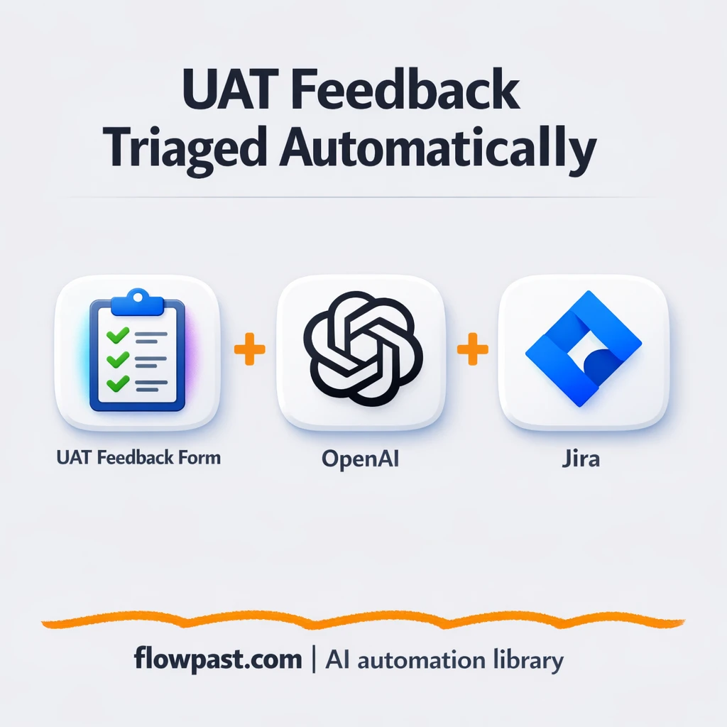 Jira + Slack, UAT feedback routed and tracked - n8n workflow automation template