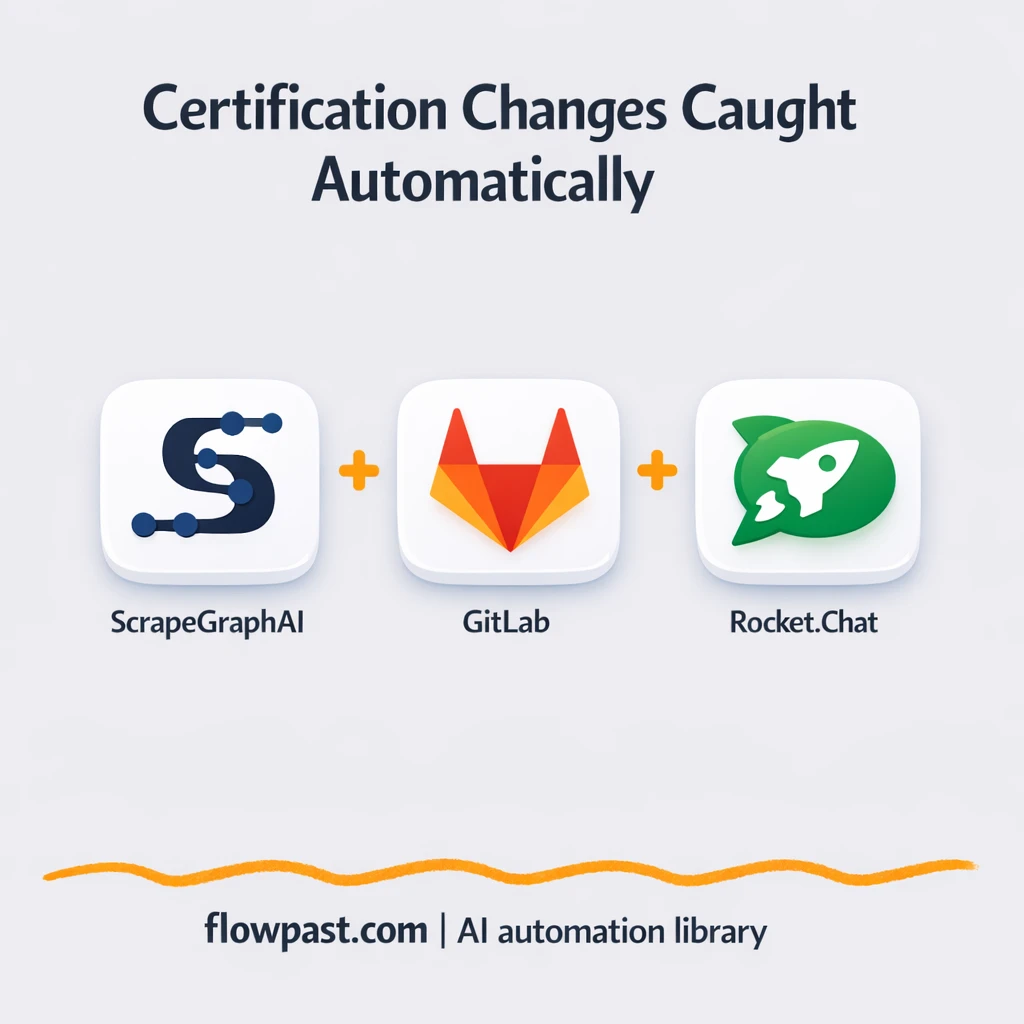 ScrapeGraphAI to GitLab, track compliance changes - n8n workflow automation template
