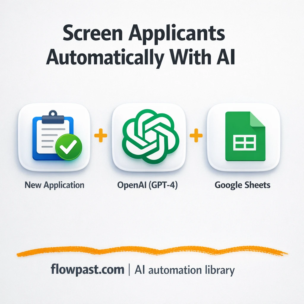 Gmail to Google Sheets, smarter resume screening - n8n workflow automation template