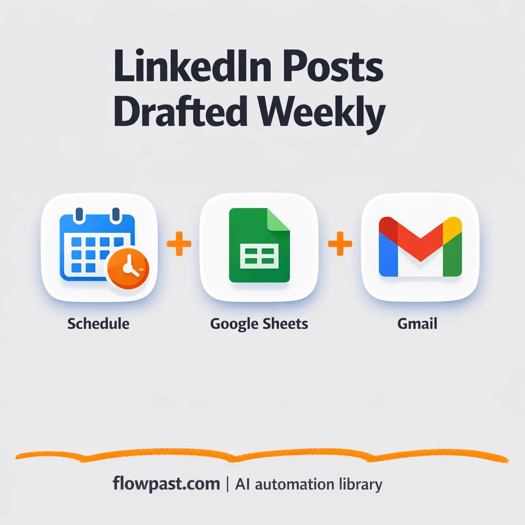 Google Sheets to Gmail, drafts ready for approval - n8n workflow automation template