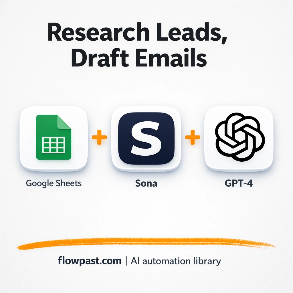 Google Sheets + Gmail: personalized cold emails ready - n8n workflow automation template