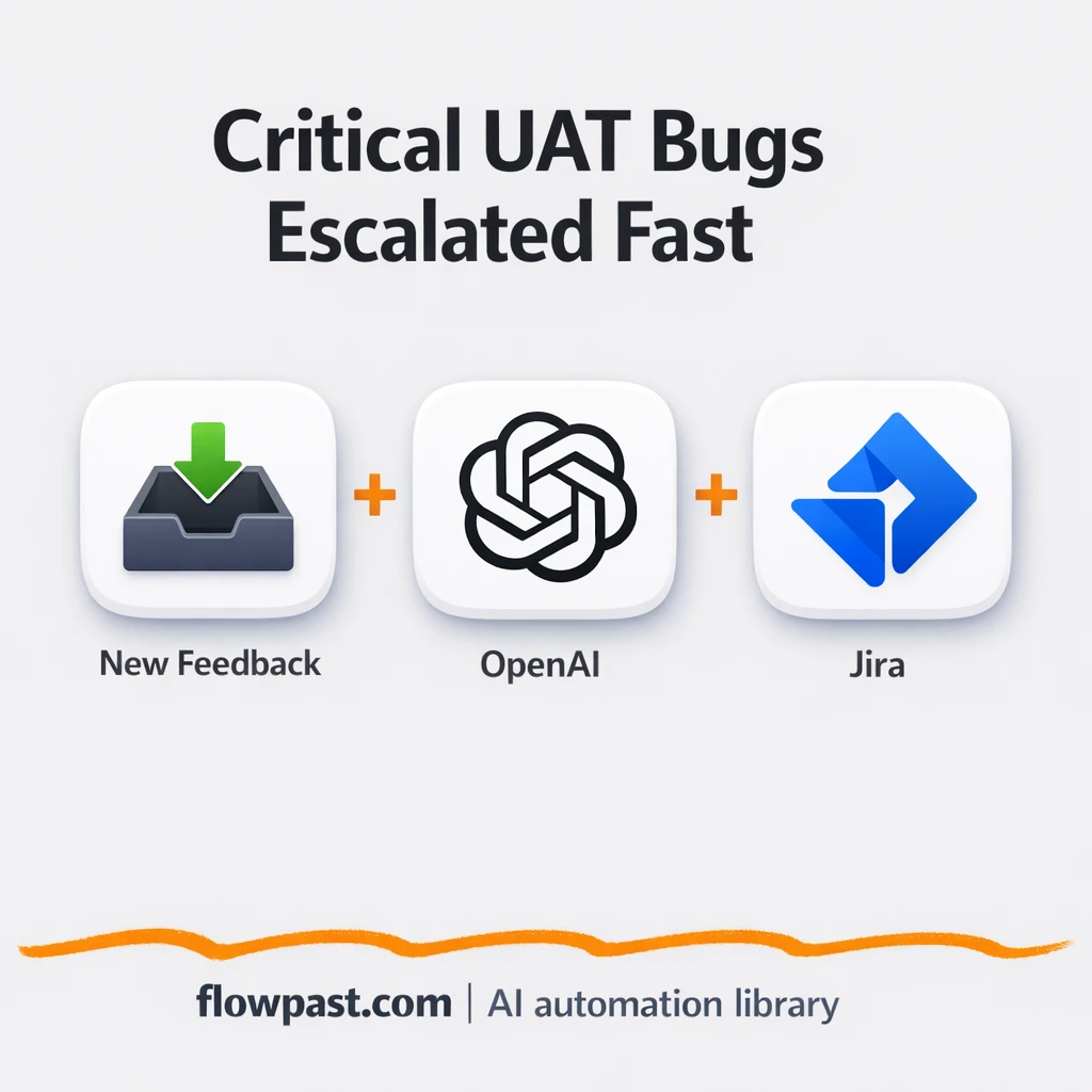 OpenAI to Jira, cleaner bug triage with Slack - n8n workflow automation template
