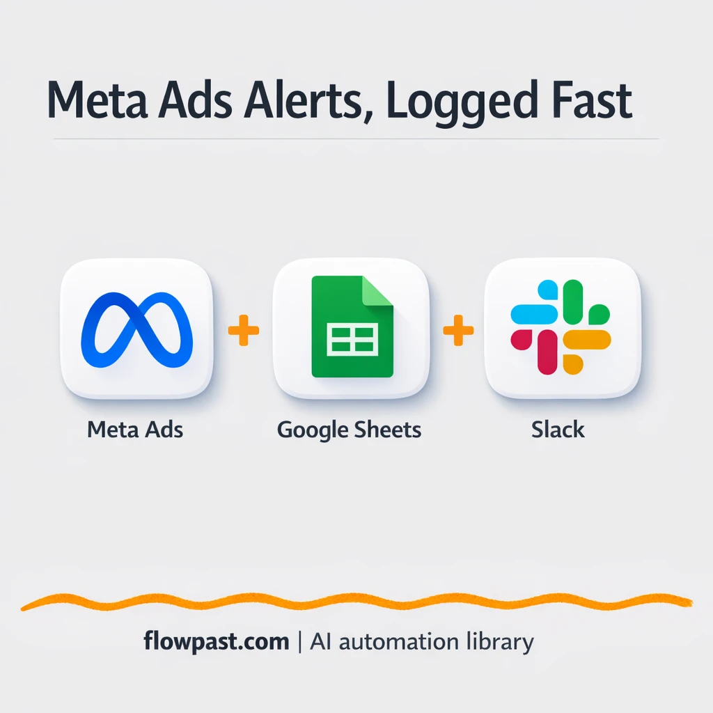 Meta Ads to Google Sheets, Slack alerts you can trust - n8n workflow automation template