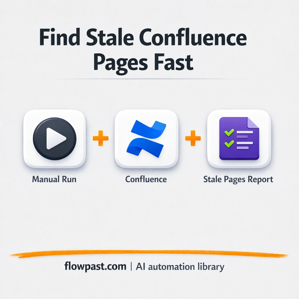 Confluence + Slack: catch stale pages before teams do - n8n workflow automation template