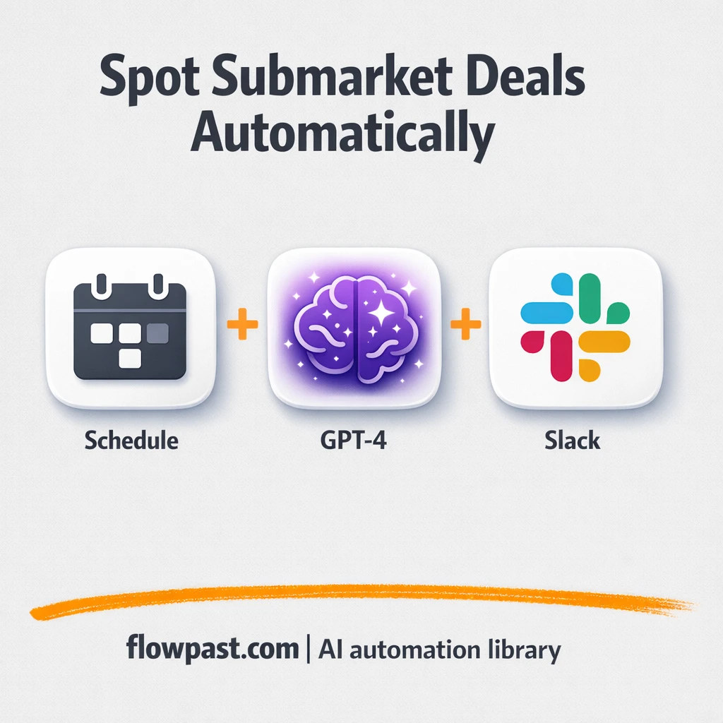 Gmail + Slack deal alerts for real estate screening - n8n workflow automation template