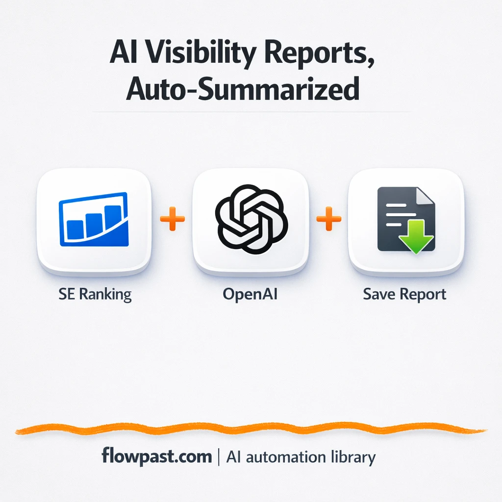 SE Ranking + OpenAI: exec-ready AI search insights - n8n workflow automation template