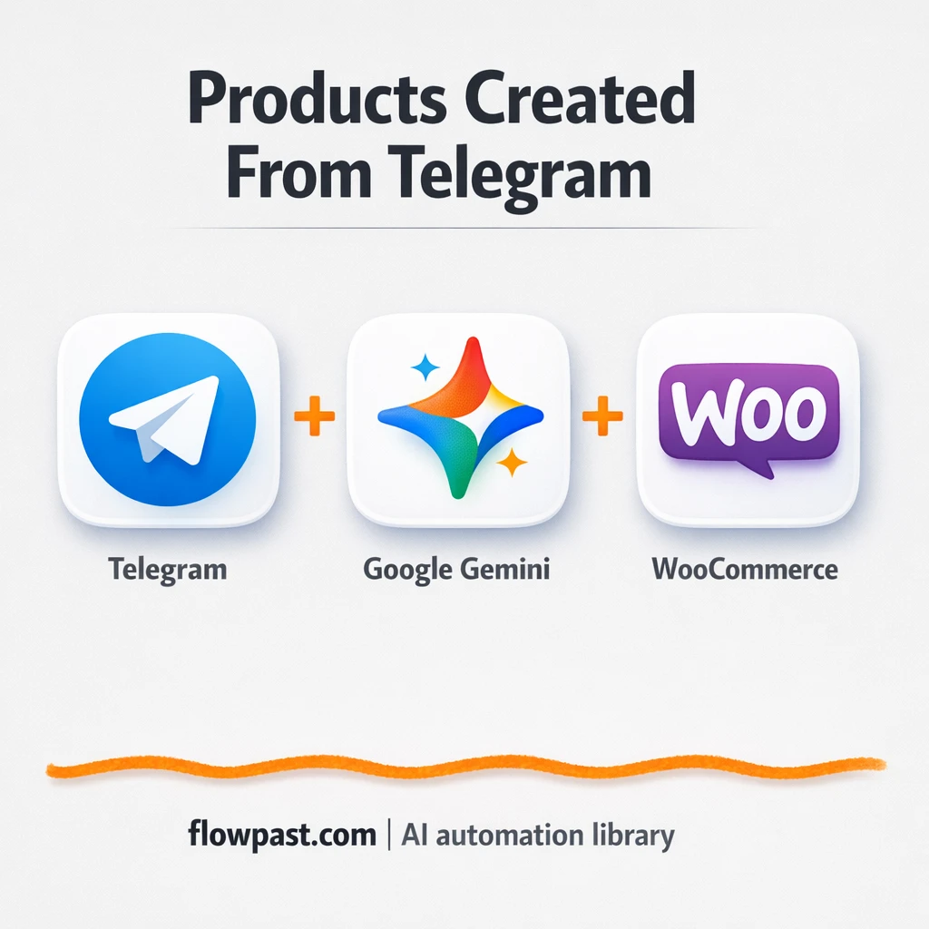 Telegram + WooCommerce: publish products without busywork - n8n workflow automation template