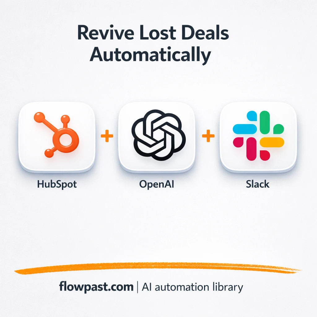 HubSpot to Slack, clearer Closed Lost deal insights - n8n workflow automation template