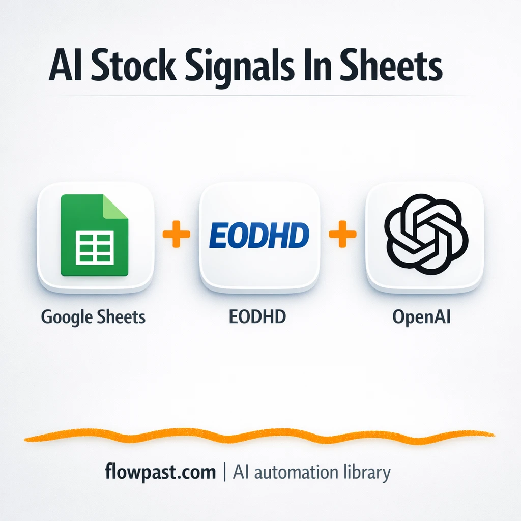 Google Sheets + EODHD: stock signals in one tab - n8n workflow automation template