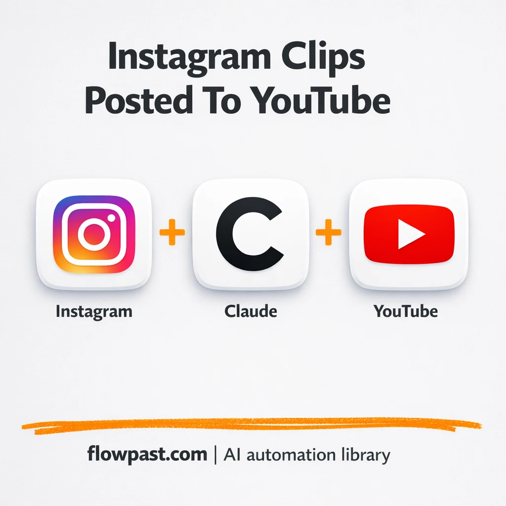 Instagram to YouTube, tracked in Google Sheets - n8n workflow automation template