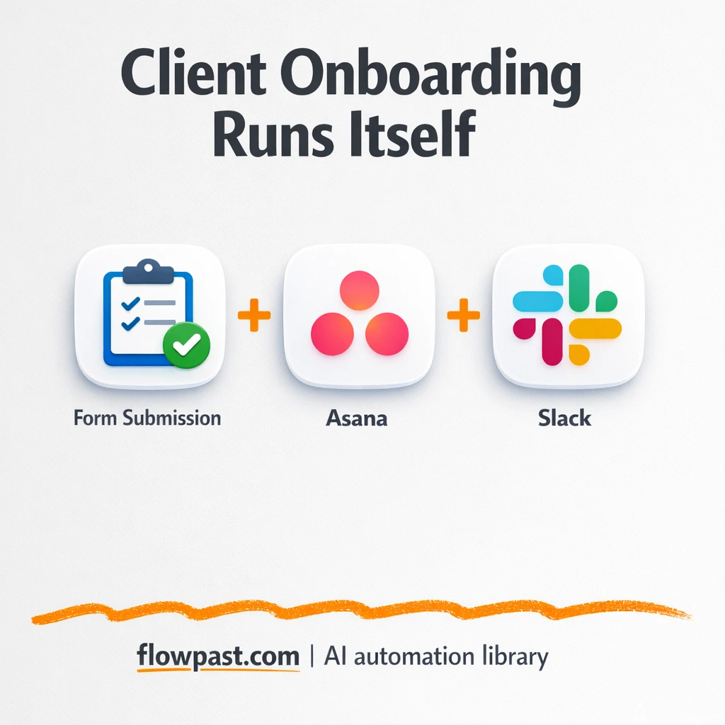 Asana + Google Docs: client onboarding done right - n8n workflow automation template