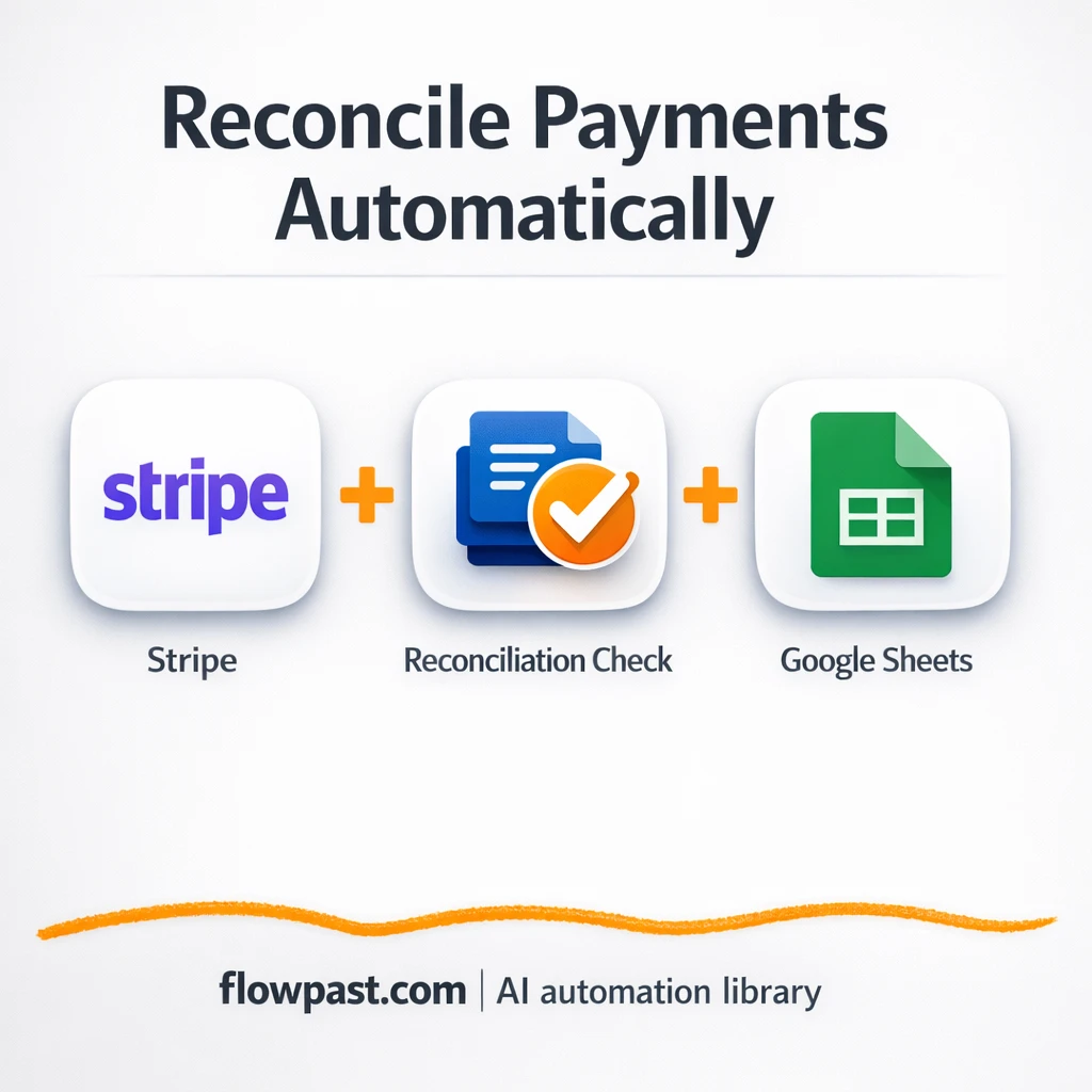Stripe to Google Sheets, clean reconciliation logs - n8n workflow automation template