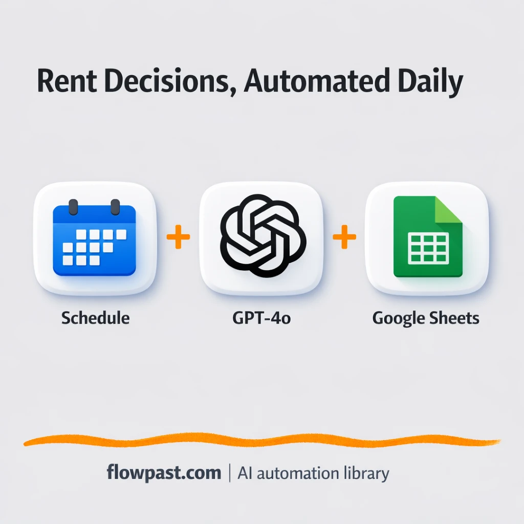 Google Sheets + Gmail, real estate deals ranked fast - n8n workflow automation template