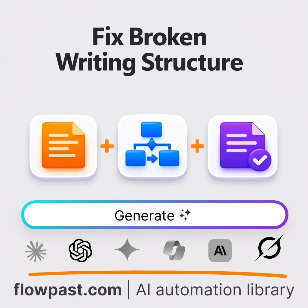 Rebuild Messy Articles Into Clear Narratives AI Prompt - AI prompt template