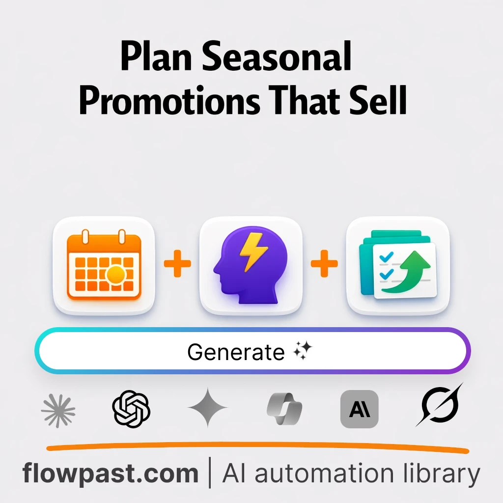 Build Seasonal Promotion Blueprints with this AI Prompt - AI prompt template