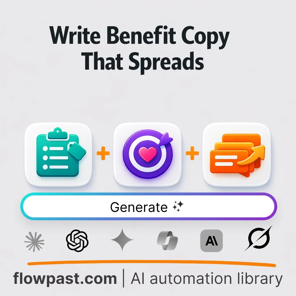 Write Viral Benefit Lines with this AI Prompt - AI prompt template