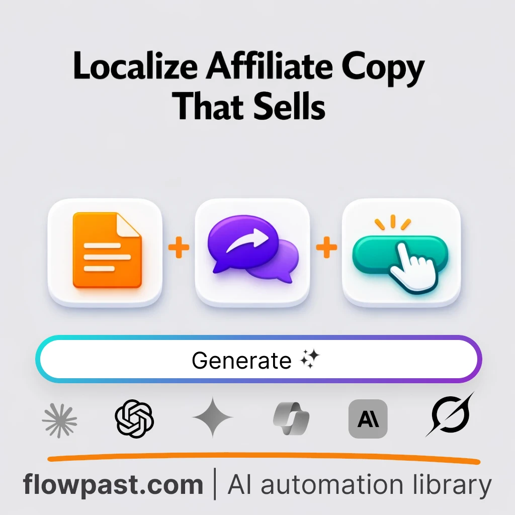 Localize Affiliate Copy for Any Market AI Prompt - AI prompt template