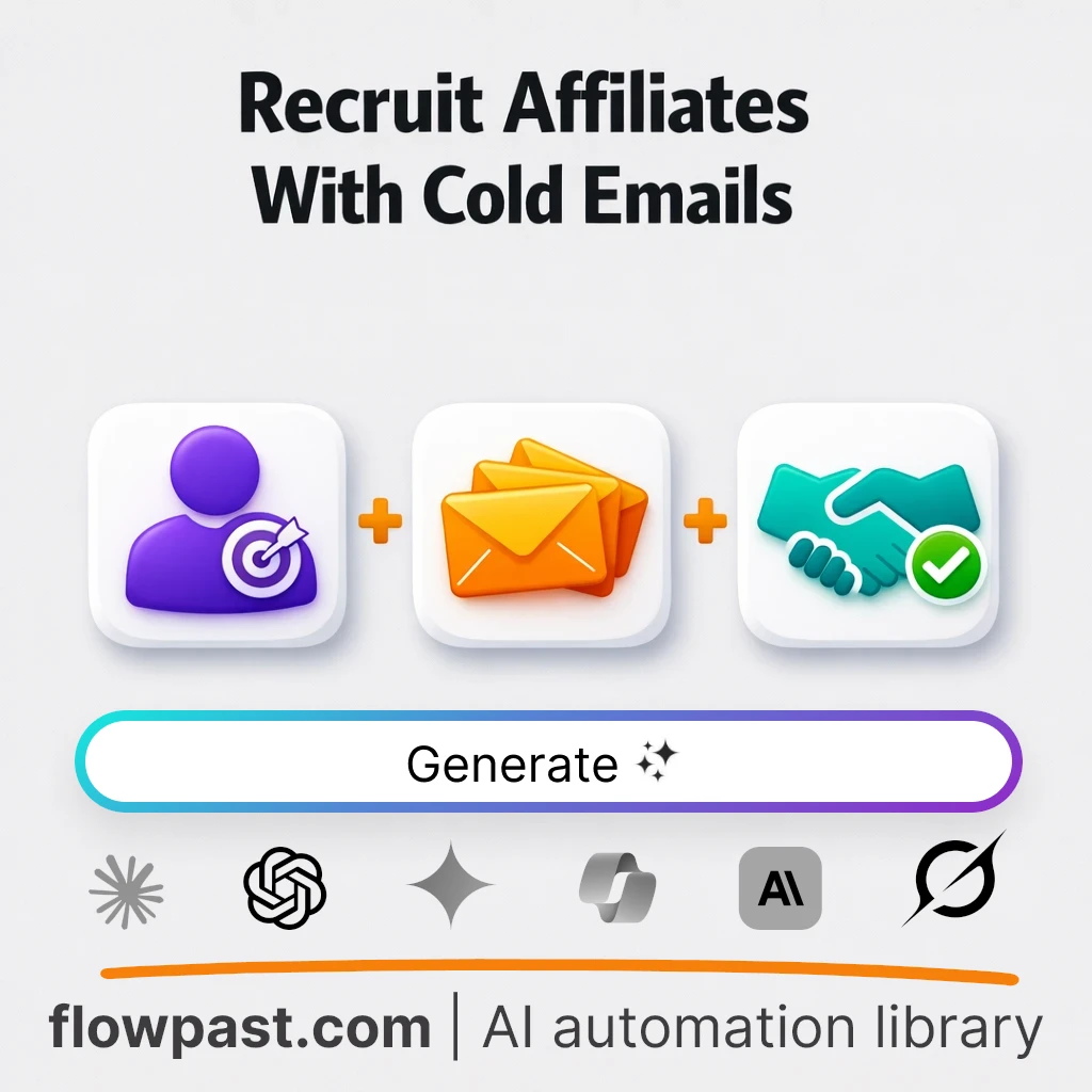 Write 3 Affiliate Cold Emails with this AI Prompt - AI prompt template