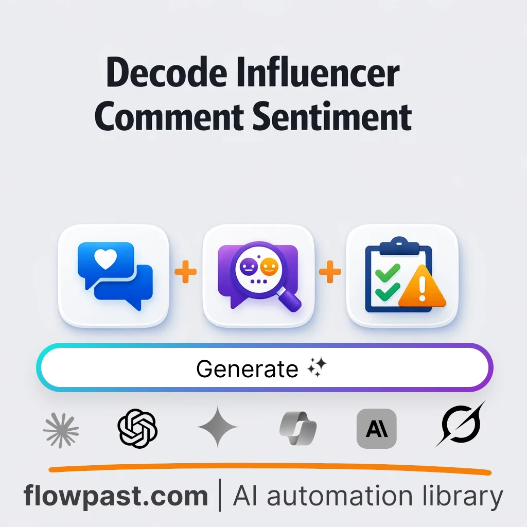 Influencer Comment Sentiment Audit AI Prompt - AI prompt template
