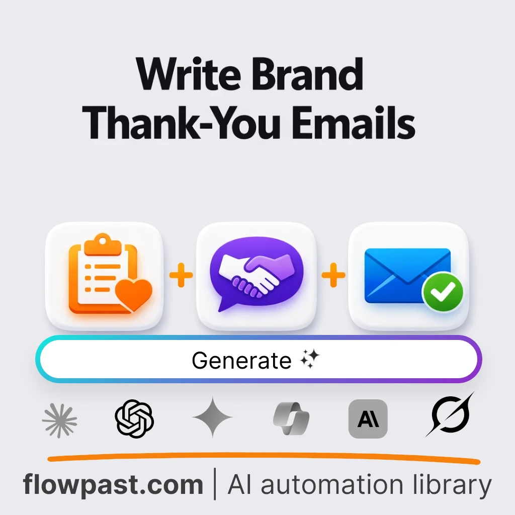 Write a Brand Thank-You Email with this AI Prompt - AI prompt template