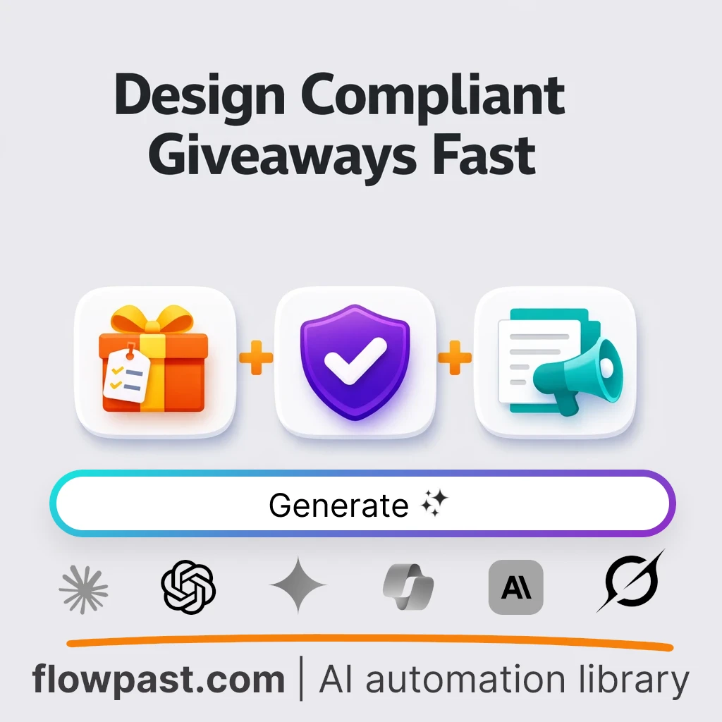 Write Compliant Giveaway Rules Summary AI Prompt - AI prompt template