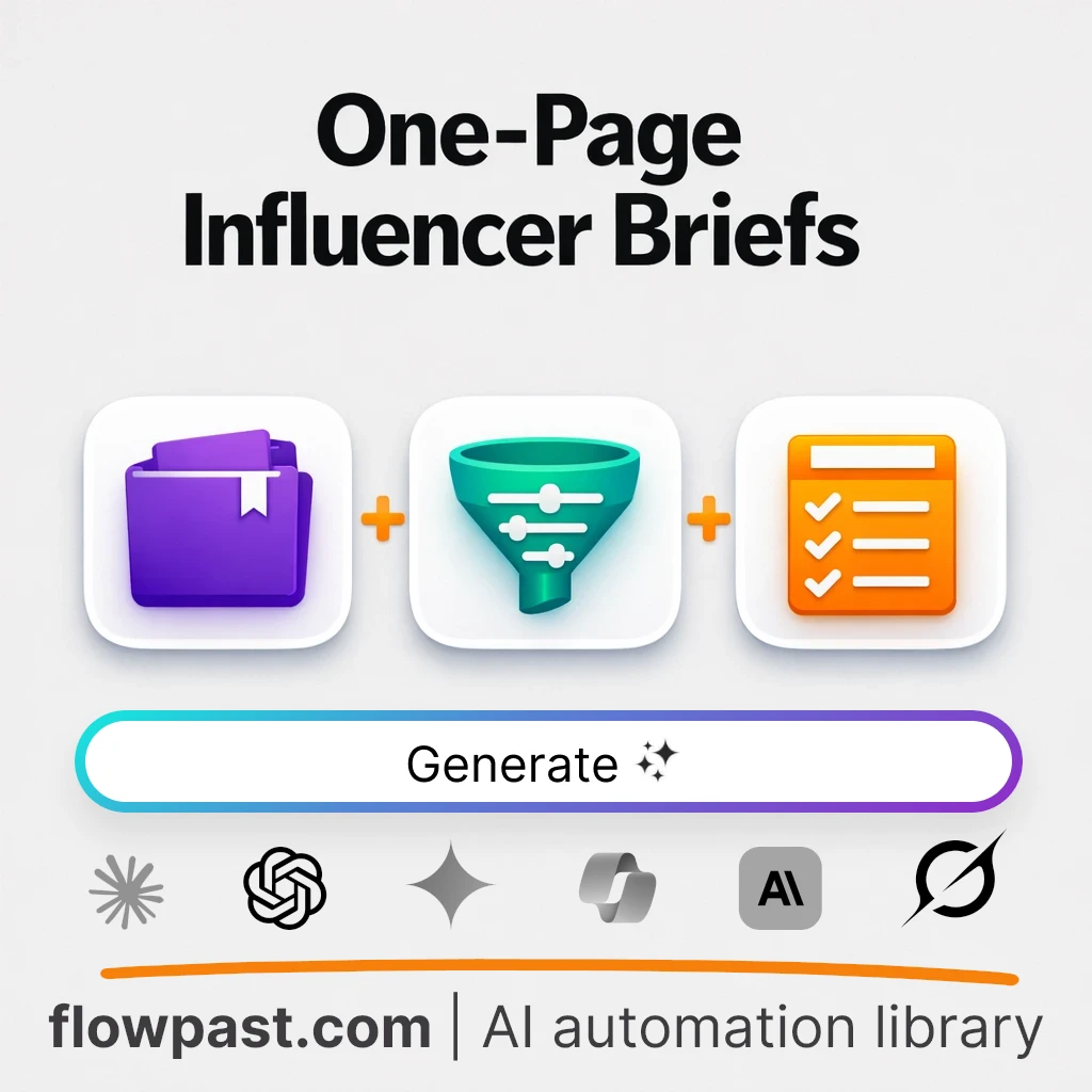 Turn Brand Briefs Into Creator One-Pagers AI Prompt - AI prompt template