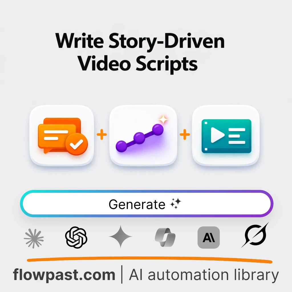 Write Narrative Video Scripts with this AI Prompt - AI prompt template