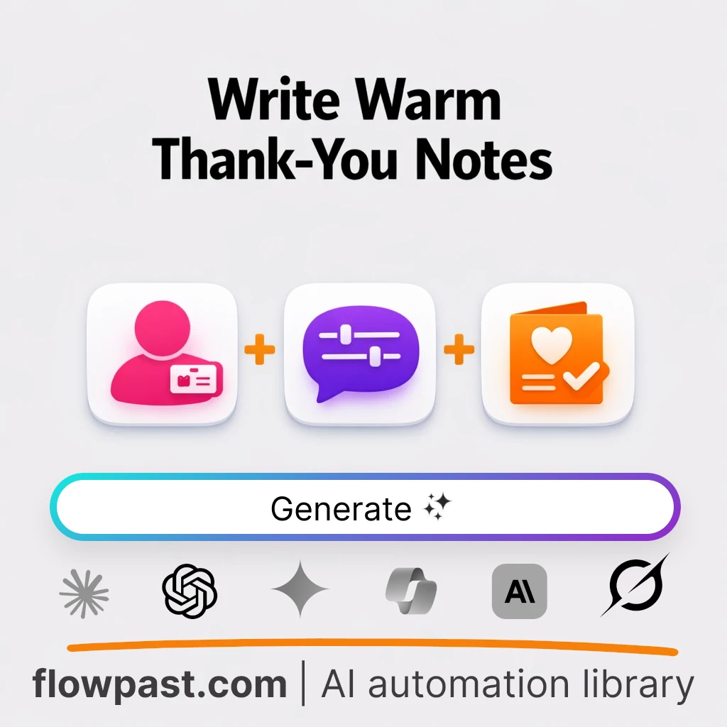 Write Post-Purchase Thank-You Note with this AI Prompt - AI prompt template