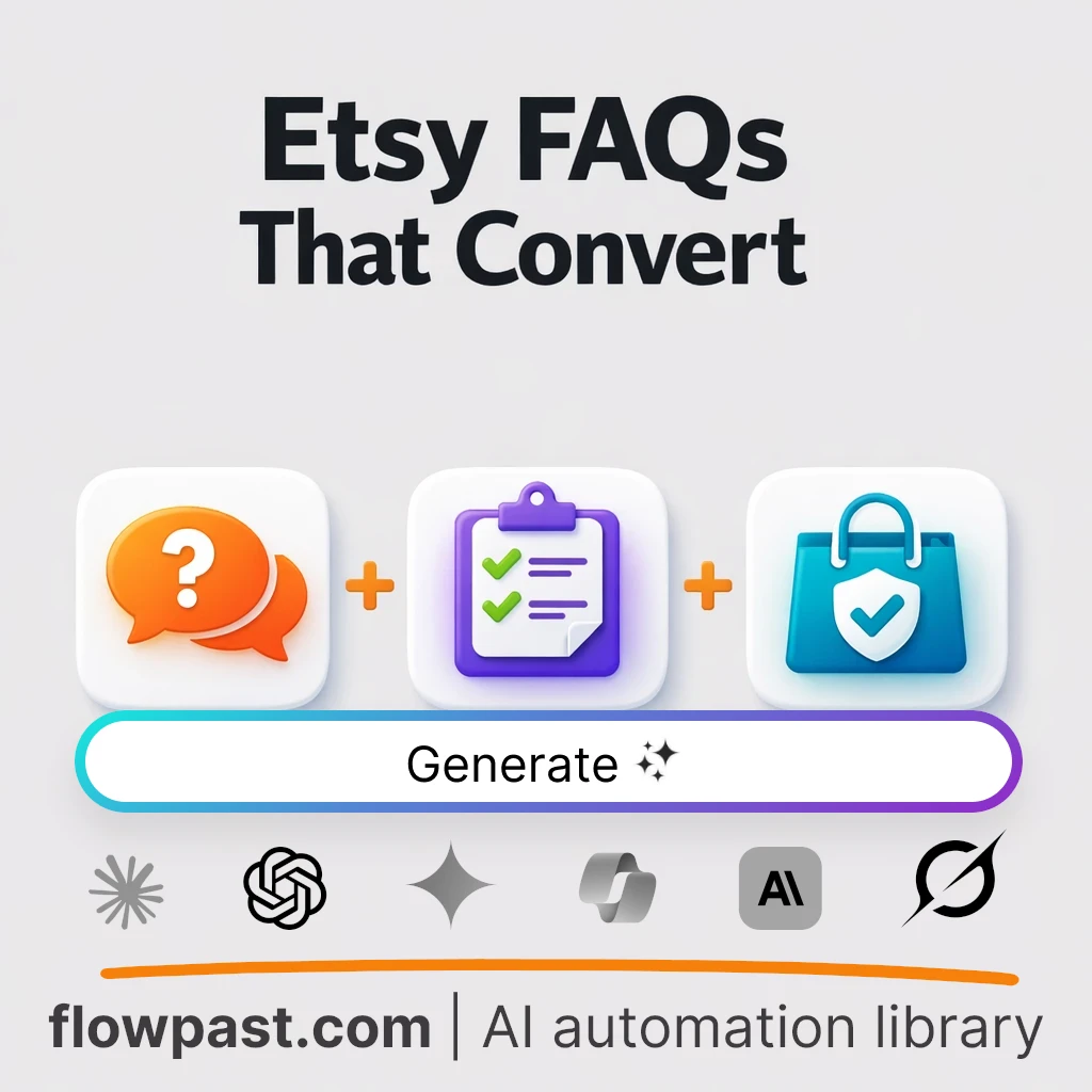 Create Etsy Shop FAQs with this AI Prompt - AI prompt template