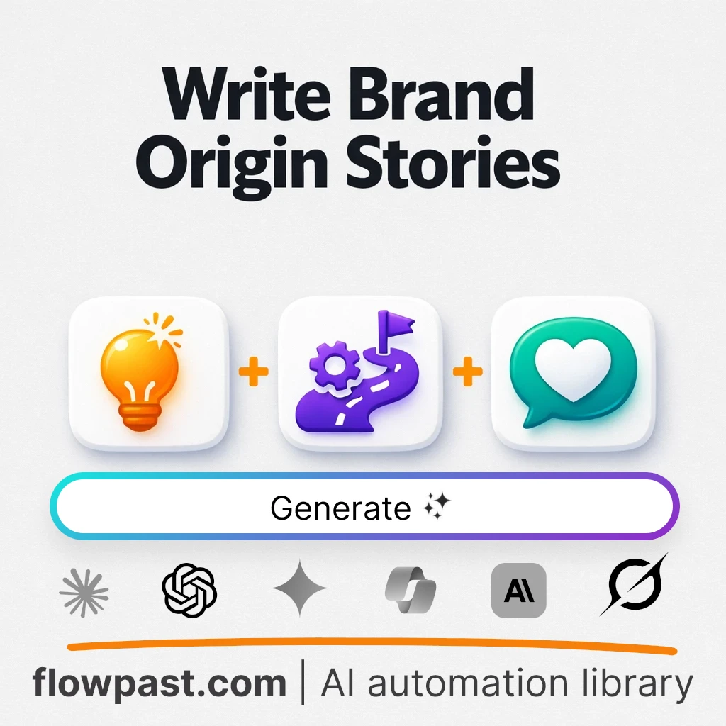 Write a Brand Origin Story with this AI Prompt - AI prompt template