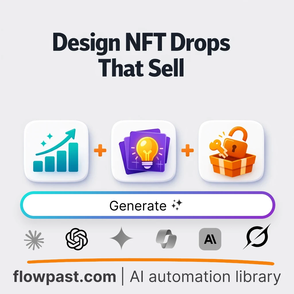 Design a Collector-Ready NFT Drop with this AI Prompt - AI prompt template