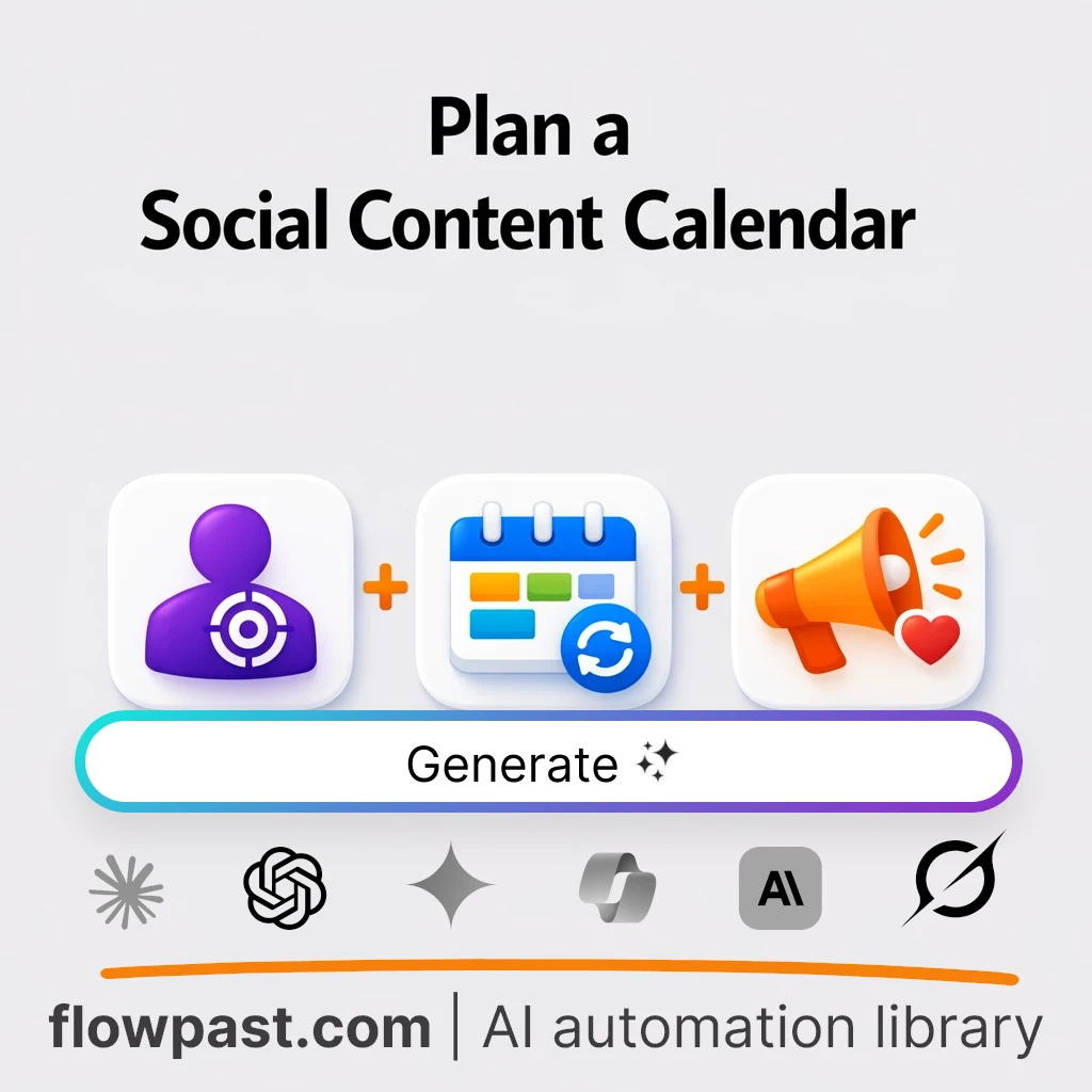 Build a Social Media Content Calendar with this AI Prompt - AI prompt template