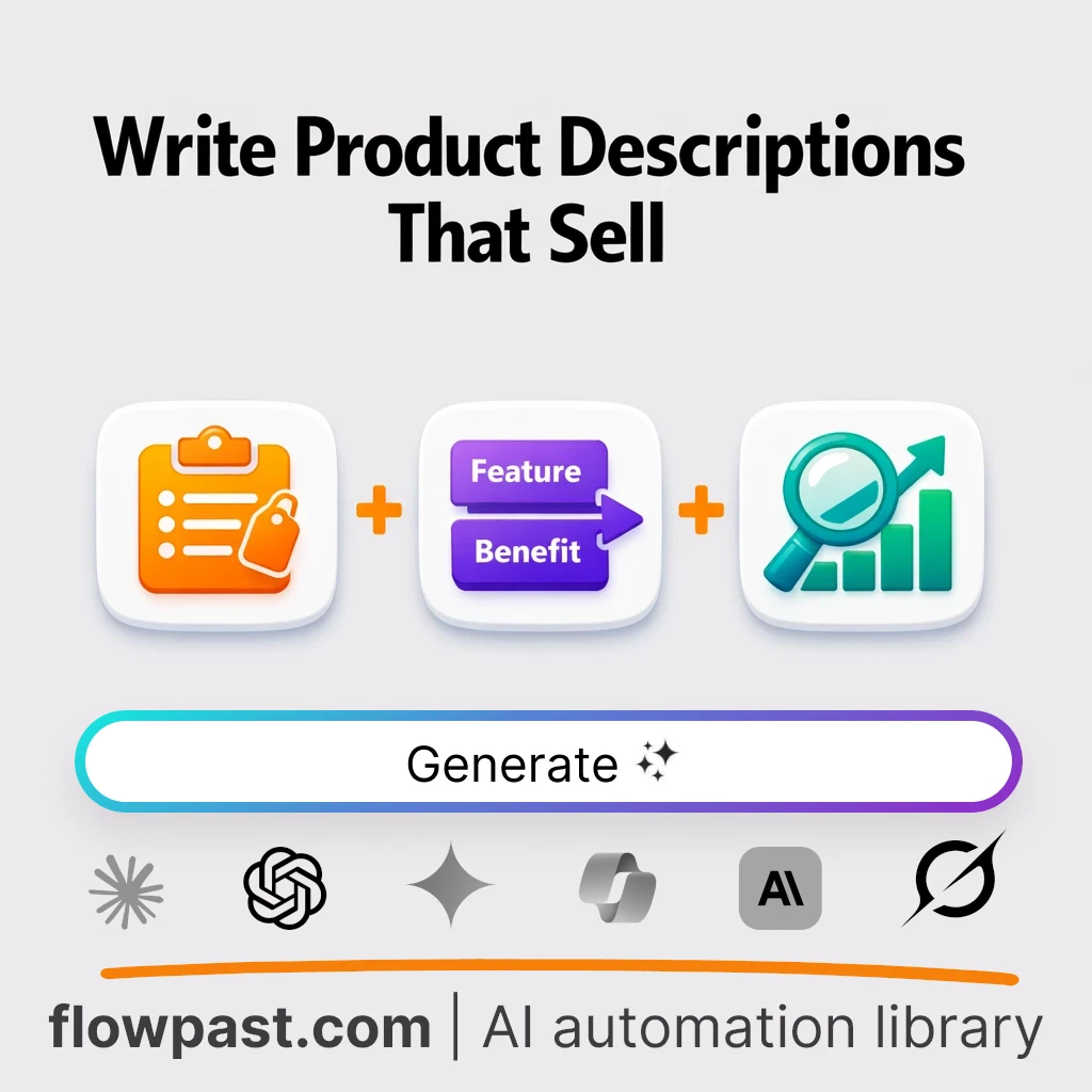 Write Product Descriptions That Sell with this AI Prompt - AI prompt template