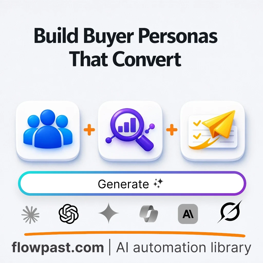 Build a Buyer Persona Blueprint with this AI Prompt - AI prompt template