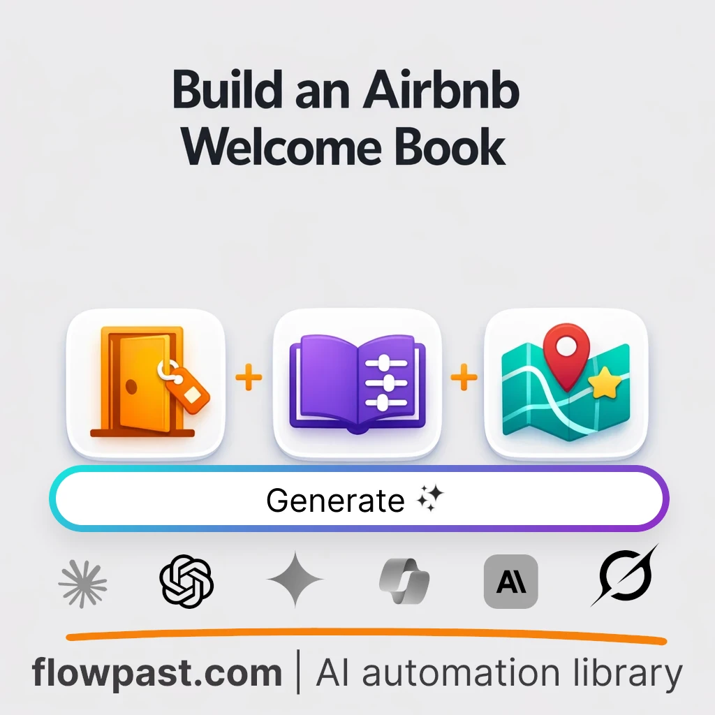 Create an Airbnb Guest Welcome Book Outline AI Prompt - AI prompt template