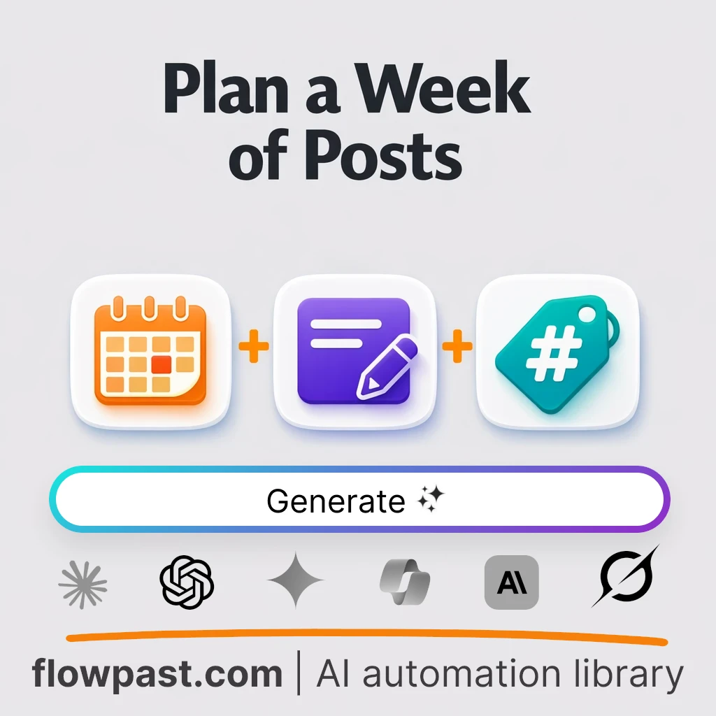 Create a 7-Day Social Content Calendar AI Prompt - AI prompt template