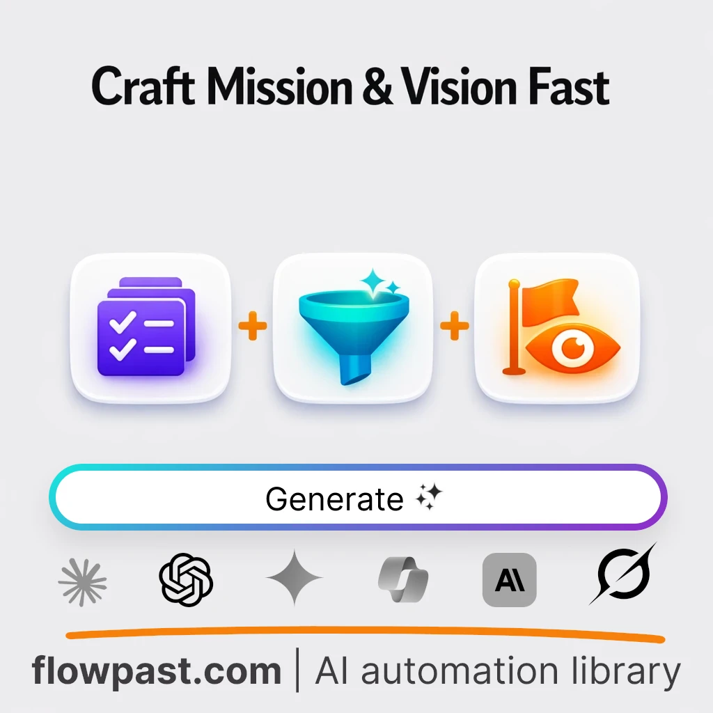 Create Mission and Vision Statements AI Prompt - AI prompt template