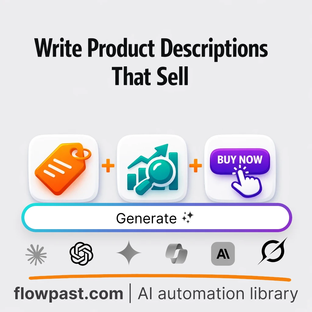 Write Product Descriptions That Sell with this AI Prompt - AI prompt template