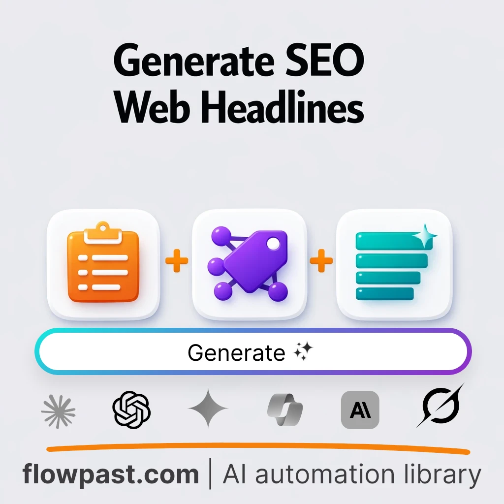 Generate Five SEO Page Headlines AI Prompt - AI prompt template